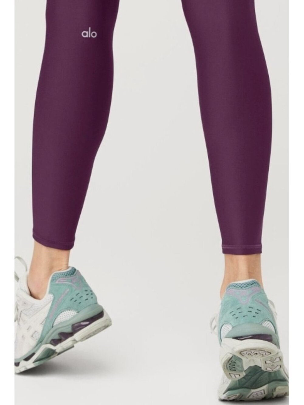 Alo 7/8 High-Waist Airlift Leggings Dark Plum Purple Hi-Rise Waisted Skinny Pant - Picture 3 of 10